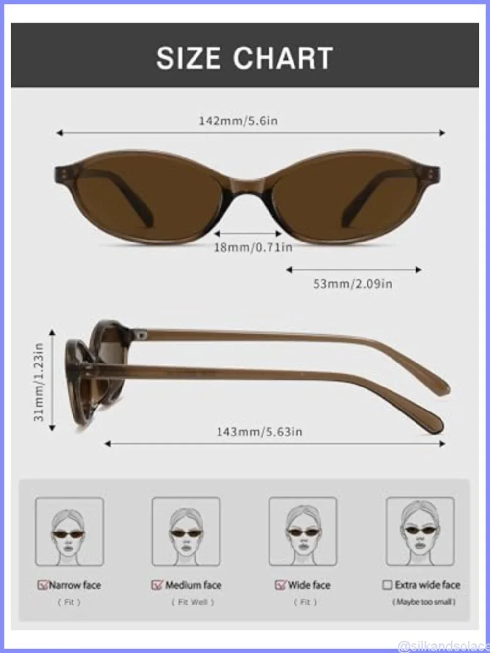 Retro Oval Cat Eye Sunglasses Polycarbonate UV400 Women